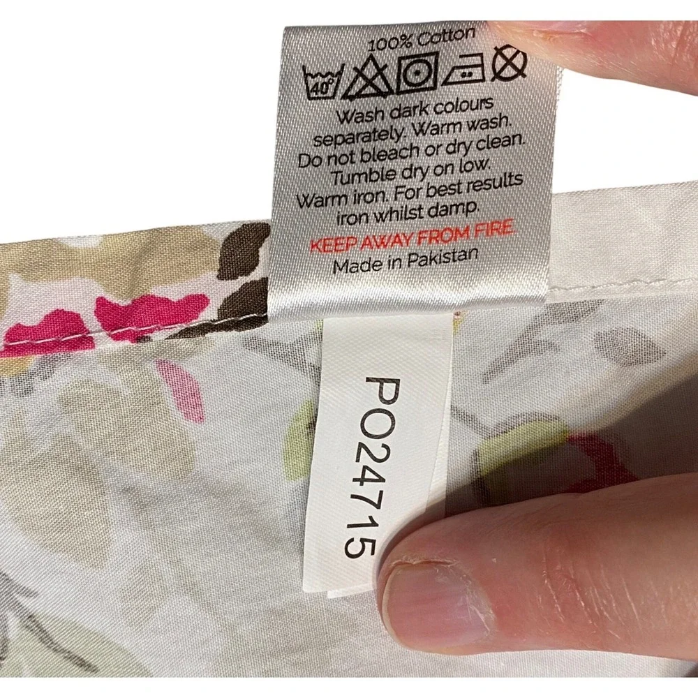 Cath Kidston London Floral Cotton Queen Flat Fitted Sheet Cottagecore Bloomcore